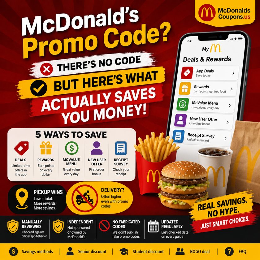 McDonald's promo code savings guide